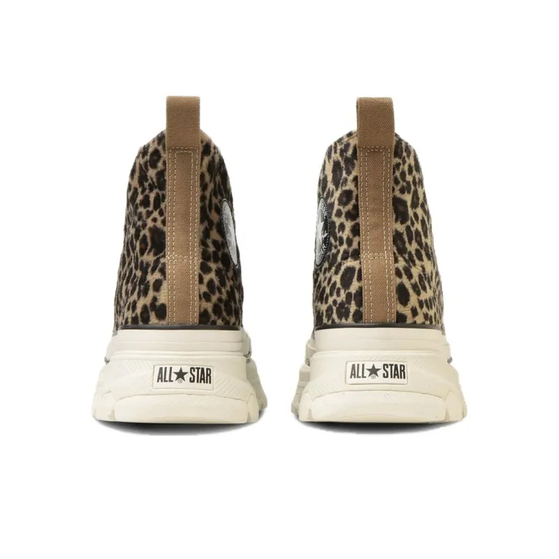 Converse All Star Trekwave Animal Fur Leopard High Top 'Brown'-4