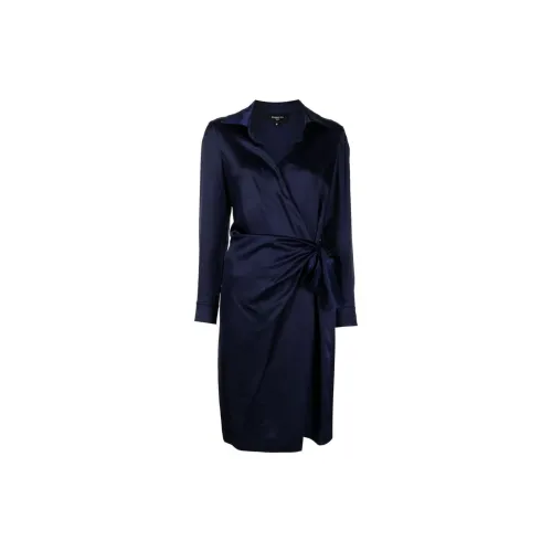 PAULE KA Above-knee Wrap Dress