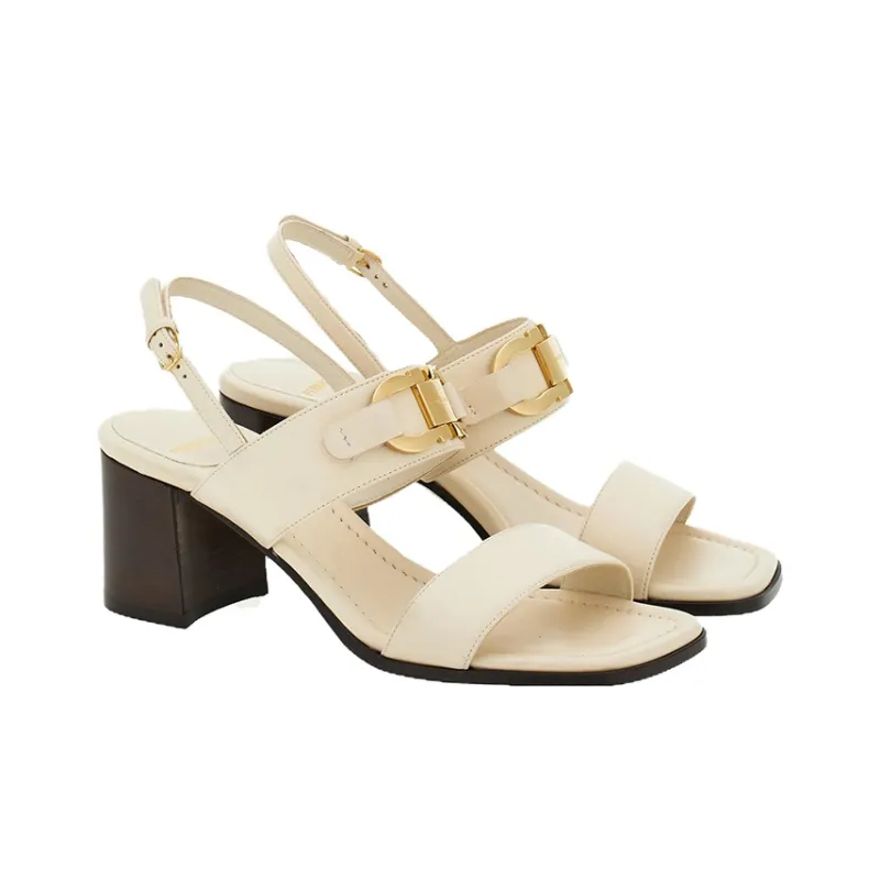 FERRAGAMO 55mm Gancini-buckle Leather Sandals-1