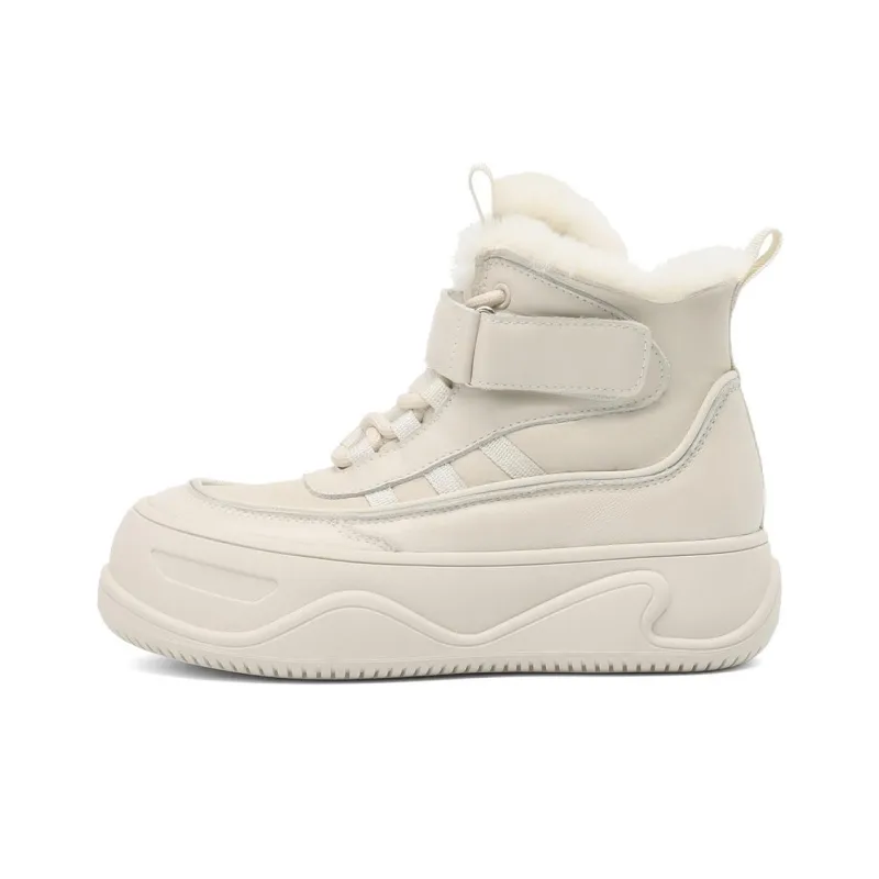 Rosa Bianca Warm Wear-Resistant Lightweight Breathable Height Increasing High-Top Skateboard Shoes Women's-6
