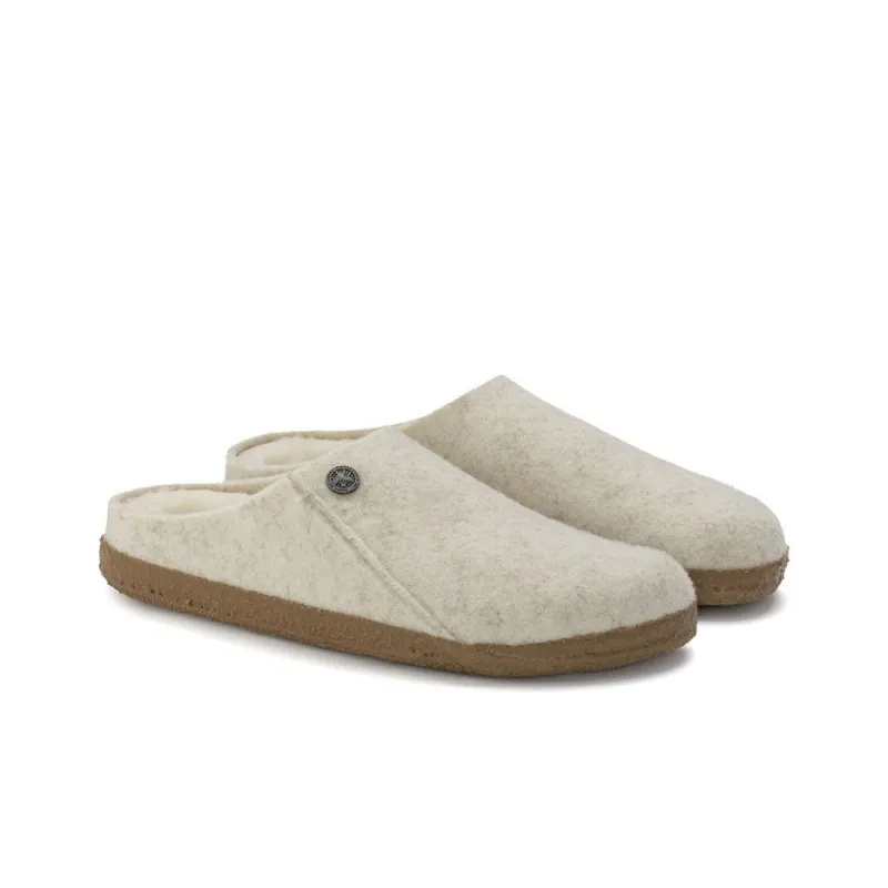 Birkenstock Zermatt Shearling Clog Wool Felt Ecru-2