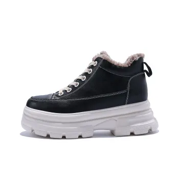Junjali Warm Height Increasing Wear-Resistant High-Top Casual Shoes Women's