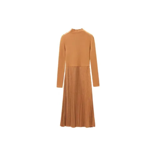 OVV Long-Sleeved Dresses Women's Deep Orange Unbleached A3