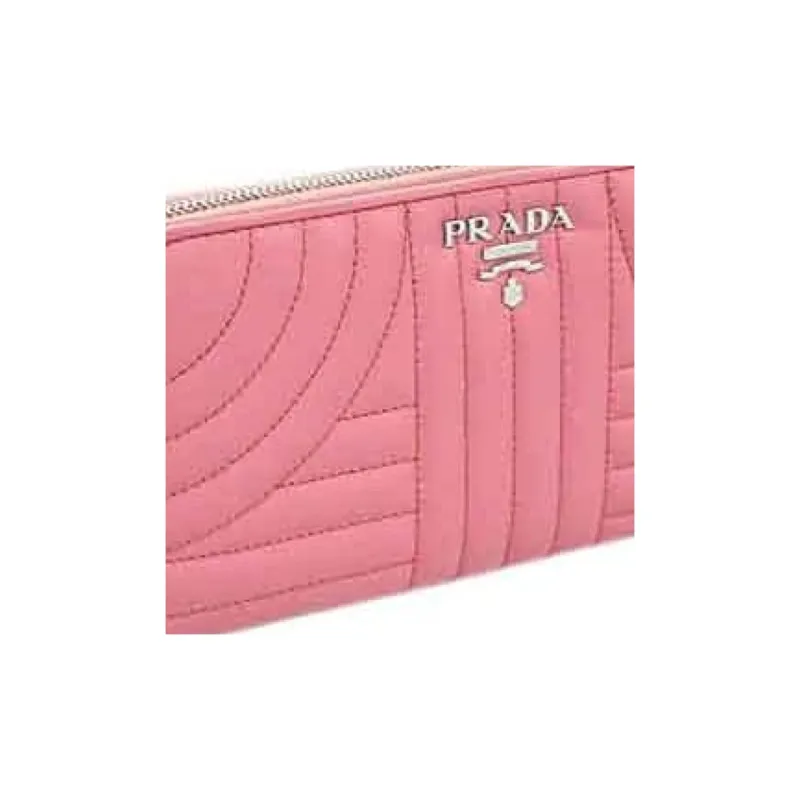 PRADA Genuine Leather Wallet Regular Women's Pink-3