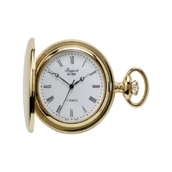 RAPPORT Mechanical Movement Stainless Steel Pocket Watch 48mm Unisex White PW54Rapport