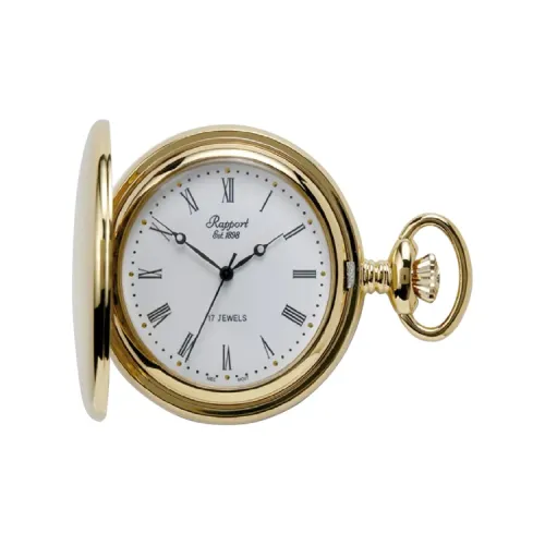 RAPPORT Mechanical Movement Stainless Steel Pocket Watch 48mm Unisex White PW54Rapport