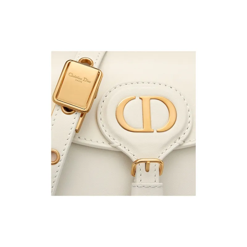 DIOR Cow Leather Clutches Handbag Shoulder Bag Crossbody Bag Extra Mini Women's Milk White-6