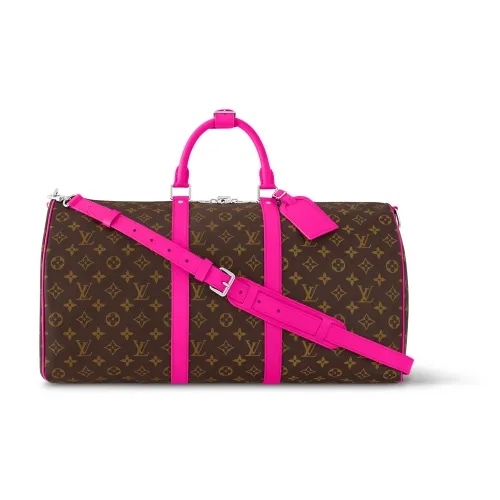 LOUIS VUITTON Keepall Bandouliere 50 Colormania Fuchsia