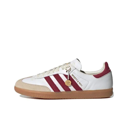 Sporty & Rich X Adidas Samba OG White Core Burgundy