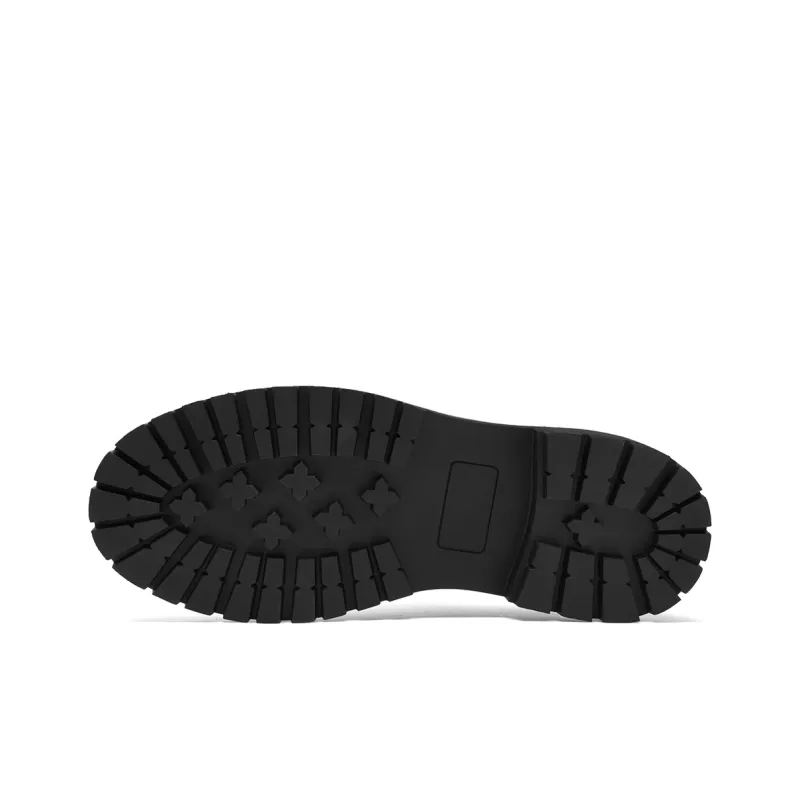 HLA Dress Shoes Men Low Top Black/Brown-4