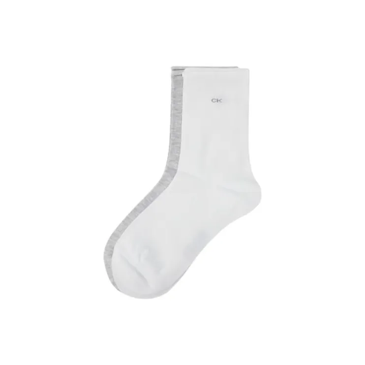 CK/Calvin Klein Mid-Calf Socks Women's 2 Pack-0