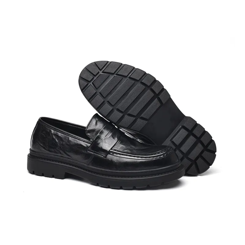 LUOGOKS Casual Shoes Men's Black-4