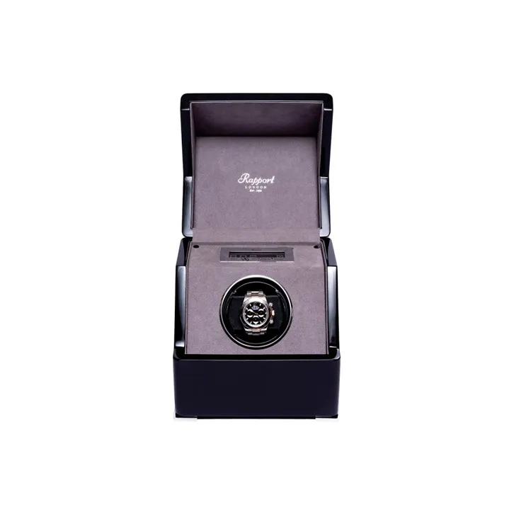 RAPPORT Single Watch Slot Watch Winder Black Unisex-0