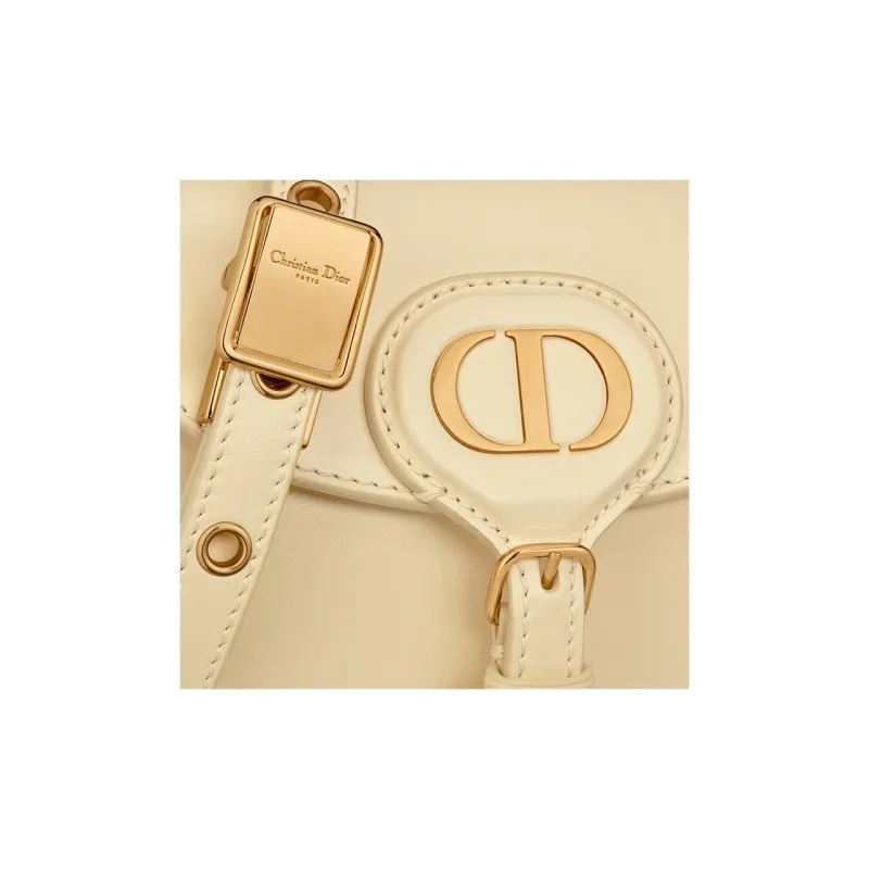 DIOR Bobby Smooth Finish Cow Leather Shoulder Bag Crossbody Bag Extra Mini Women's Light Yellow-5