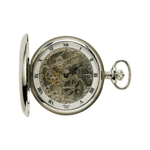 RAPPORT Mechanical Movement Metal Pocket Watch 52mm Unisex Silver