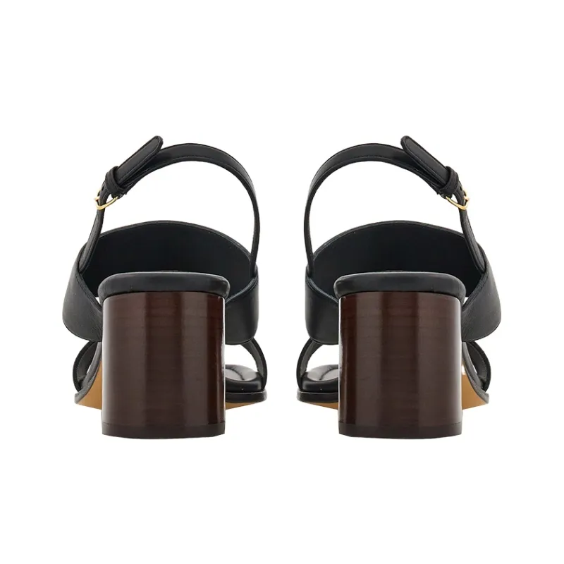 FERRAGAMO 55mm Gancini-buckle Leather Sandals-3