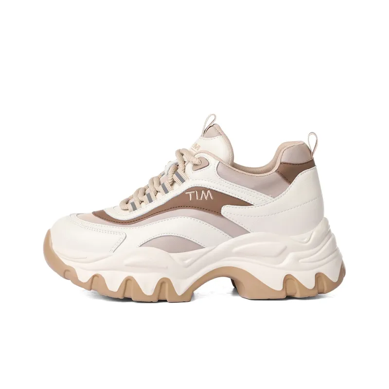 Golden Silk Rabbit Coverage Low-Top Chunky Sneakers Women's-4