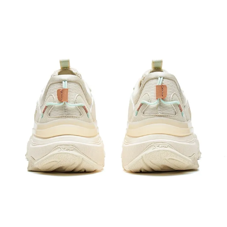 XTEP Junling 2.0 Anti-Slip And Wear-Resistant Breathable Low-Top Running Shoes Women's Beige Pink-3