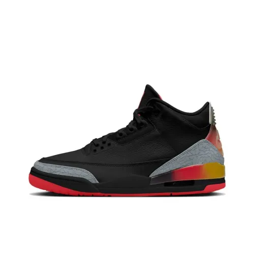 J Balvin x Jordan Air Jordan 3 'Rio' Anti Slip Wear Resistant High Top Air Jordan 11 CMFT Low "Urban Jungle" Coming Soon Men's Black Gray Red