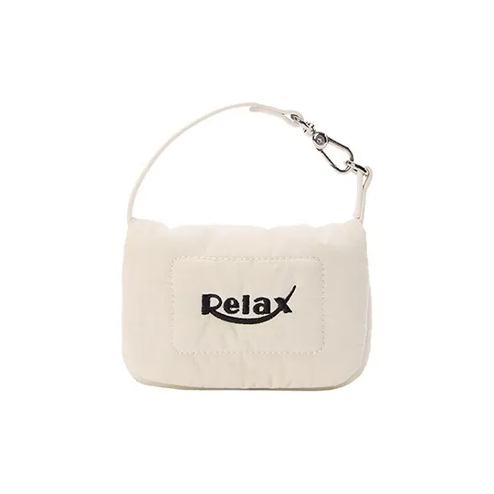 Art Traces Fabric Small Square Bag Crossbody Bag Handbag Mini Unisex White/Skydiving Blue-0