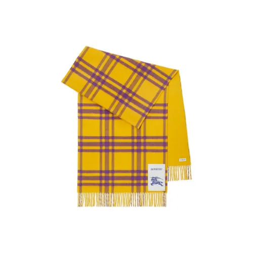 Burberry Logo Patch Checkered Scarf