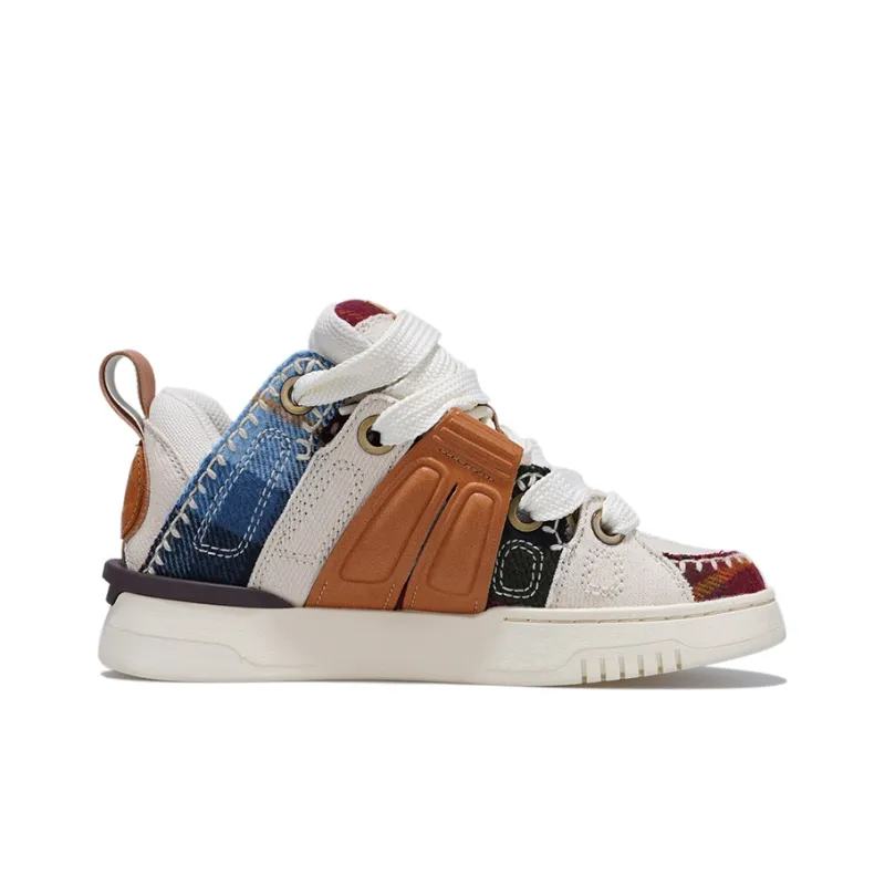 Palladium Low-Top Skateboard Shoes Women's Yellow Brown-1