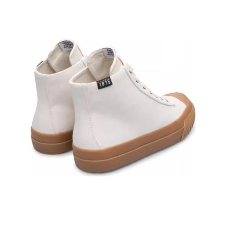 CAMPER High Top Canvas Shoes Women's White-3