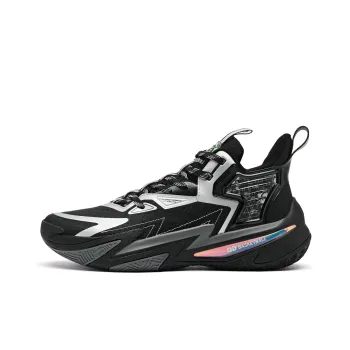 QIAODAN Broken Shadow 5 Basketball Shoes Men Low Top Black