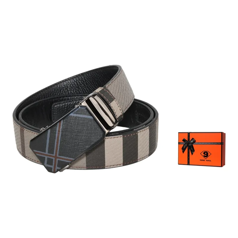 NINE NAIL Leather Belts Men-5