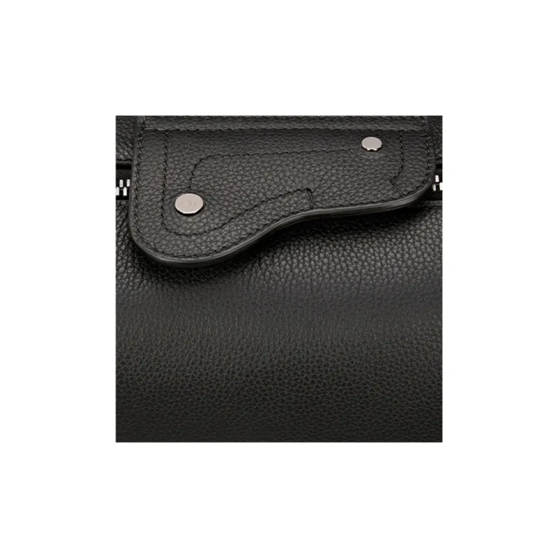 DIOR CACTUS JACK Collaboration Grained Calfskin Messenger Bag Crossbody Bag Shoulder Bag Men's Black-4
