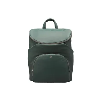 Lululemon Recycled Nylon Baby And Mom Backpack Unisex Dark Color Forest With Silver Water Drops