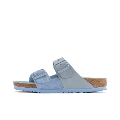 Birkenstock Slide Slippers Women's Gray Blue Narrow Fit