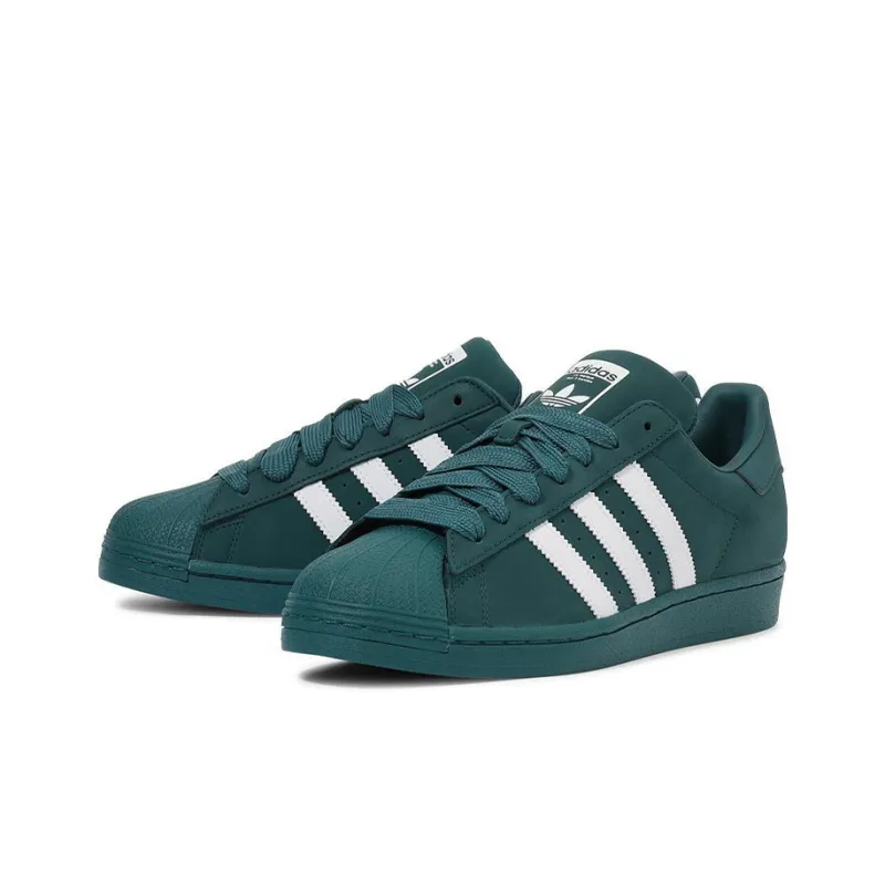 Adidas superstar green dark best sale