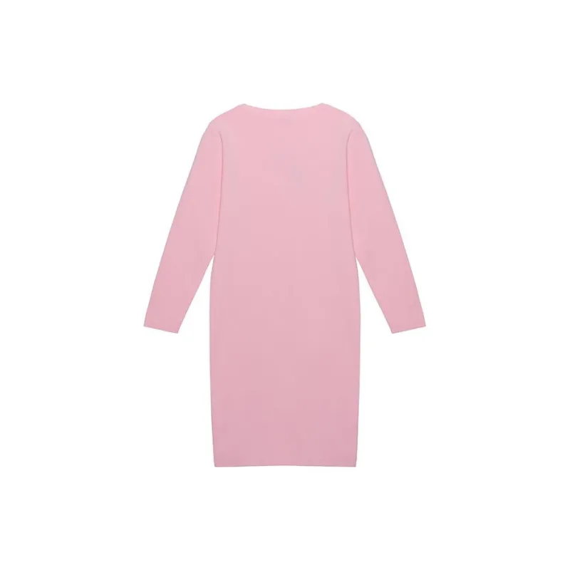Burberry Long Sleeved Dresses Women's Orchid Powder-1