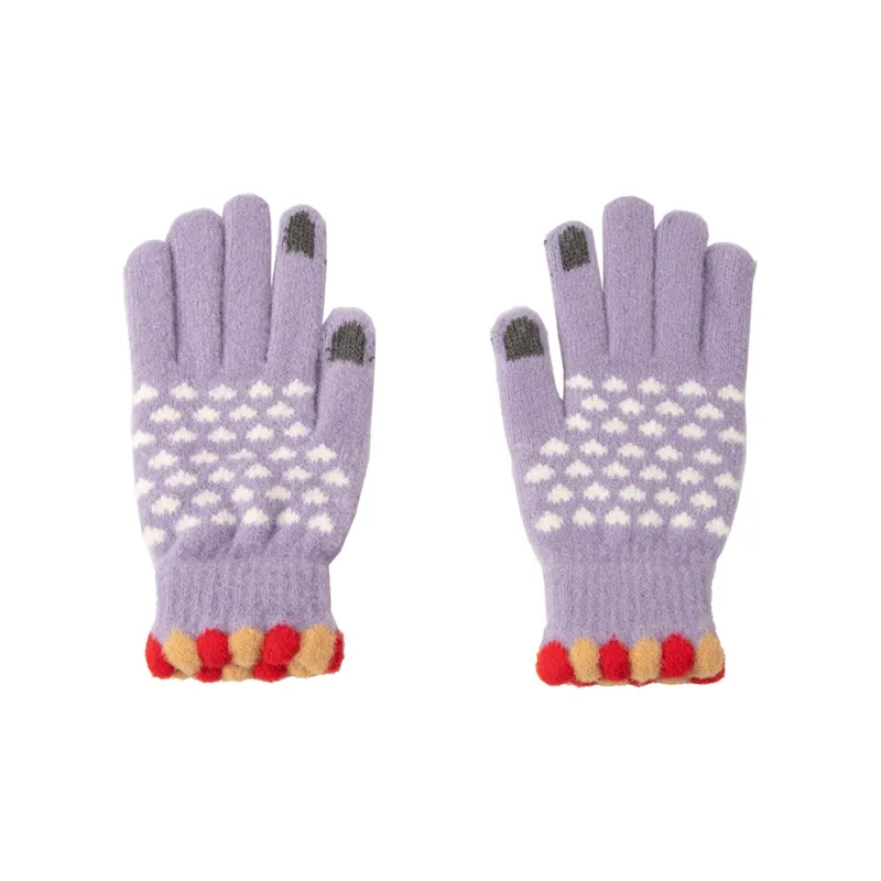 BAIJUAN Knit Gloves Unisex-1