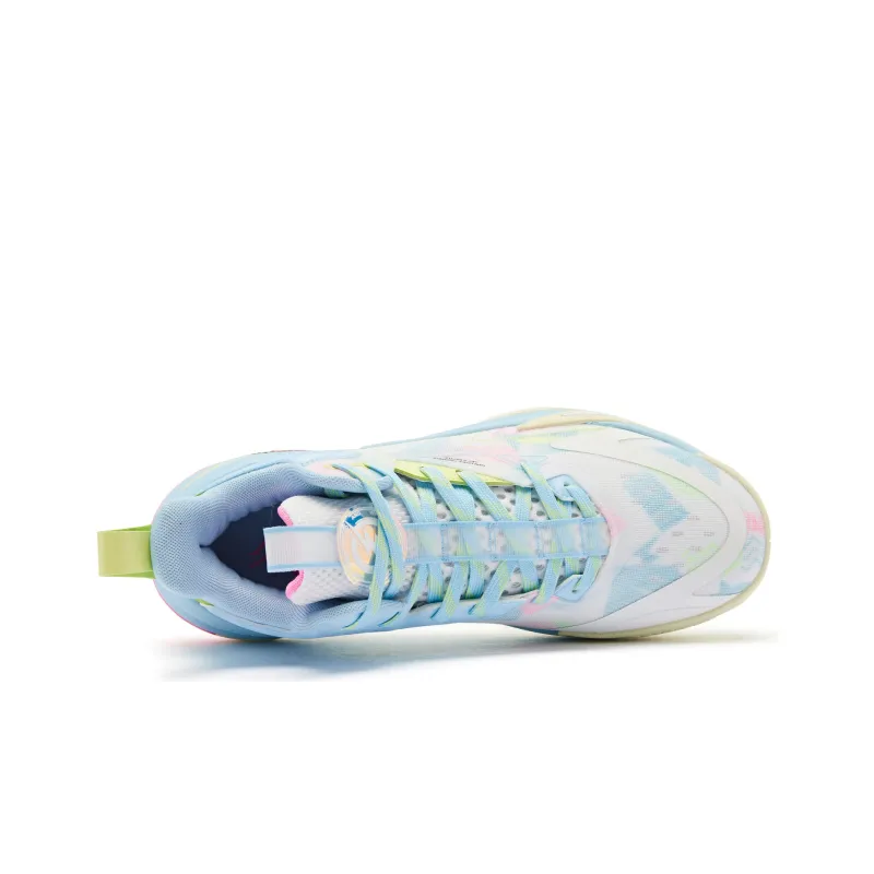 QIAODAN Broken Shadow 5 Basketball Shoes Men Low Top Pink-3