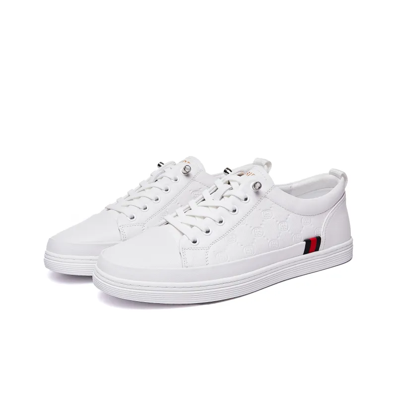 SHERIDan Low Top Skateboard Shoes Men's White-2