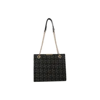 NOMK Canvas Shoulder Bag Shoulder Bag Handbag Women's Small Plaid Black/Small Plaid White/Checkered White/Square Black