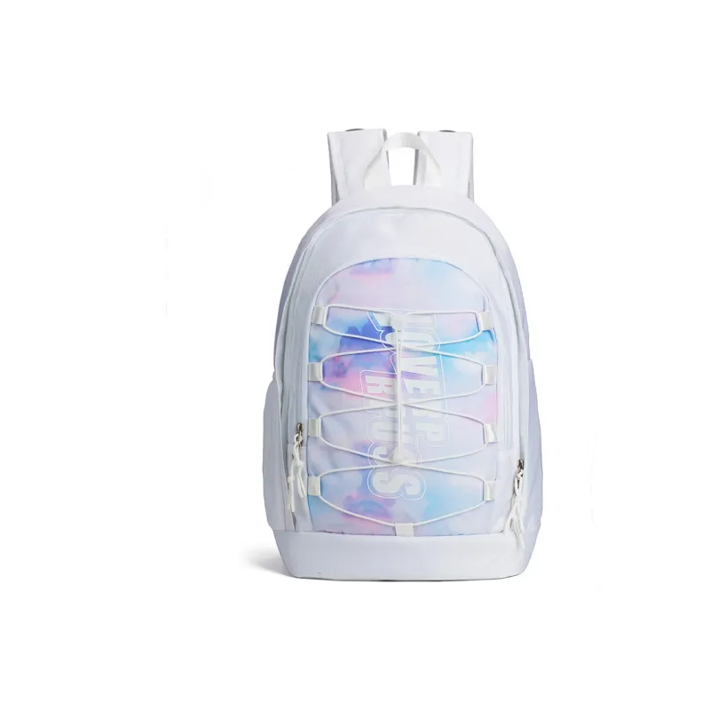 LOVERPUSS Polyester Backpack Unisex Dazzling Color White-1
