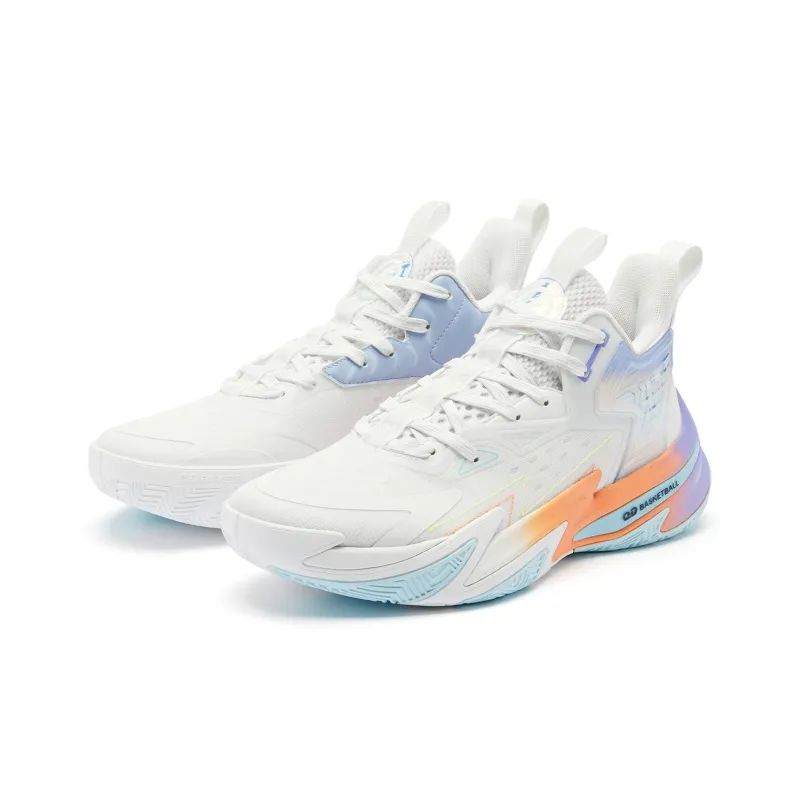 QIAODAN Broken Shadow 5 Basketball Shoes Men Low Top Purple-2