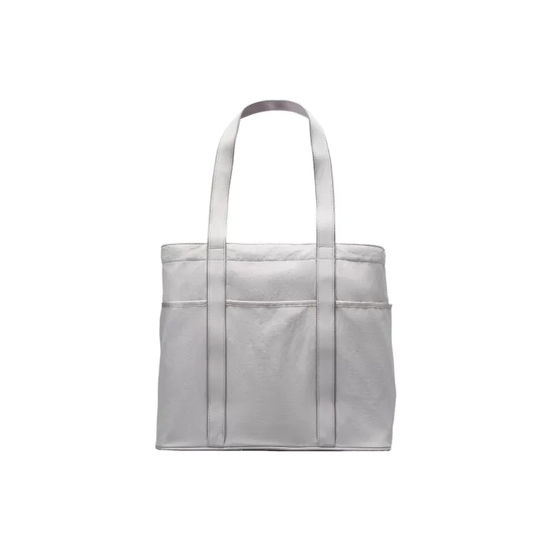 Lululemon Nylon Tote Bag, Shopping Bag, Shoulder Bag, Handbag Regular Unisex Silver Waterdrop-1