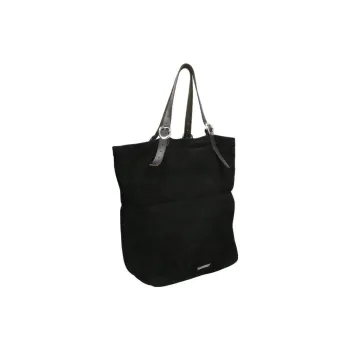 Chrome Hearts Sheepskin Handbag Unisex Black & Silver