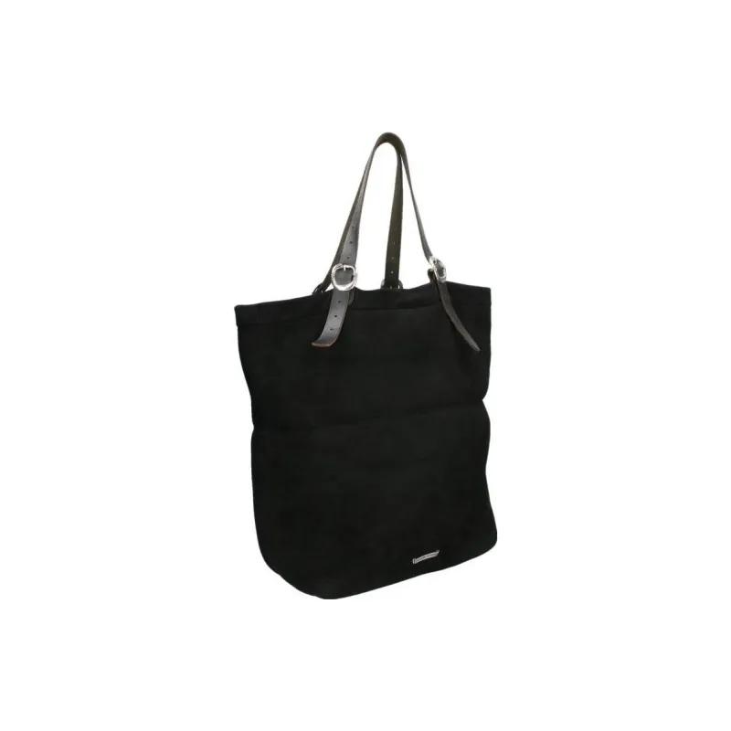 Chrome Hearts Sheepskin Handbag Unisex Black & Silver-0