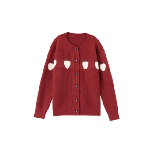 OUNIXUE Sweater Women's Red