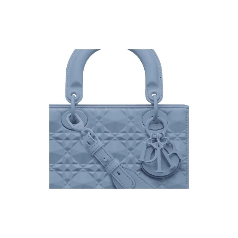 DIOR Lady DiorMy ABCDior Denim Calfskin Dior Bag Shoulder Bag Crossbody Bag Handbag Small Size Women's Haze Blue-4