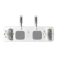 Smart Counting Push-Up Board Foam Controller-White+Resistance Band