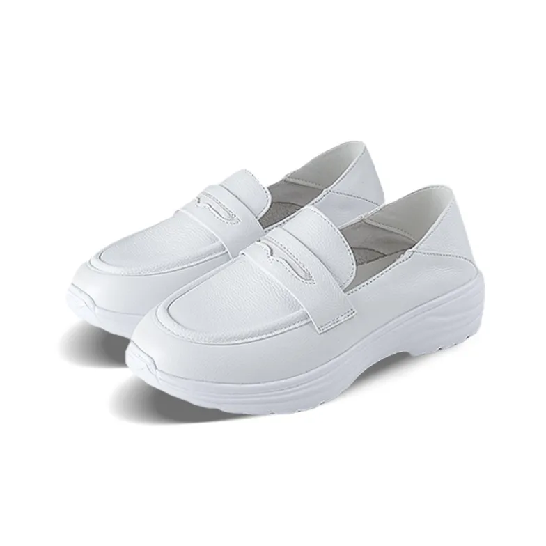 Cherry Blossoms Loafers Women's White-4