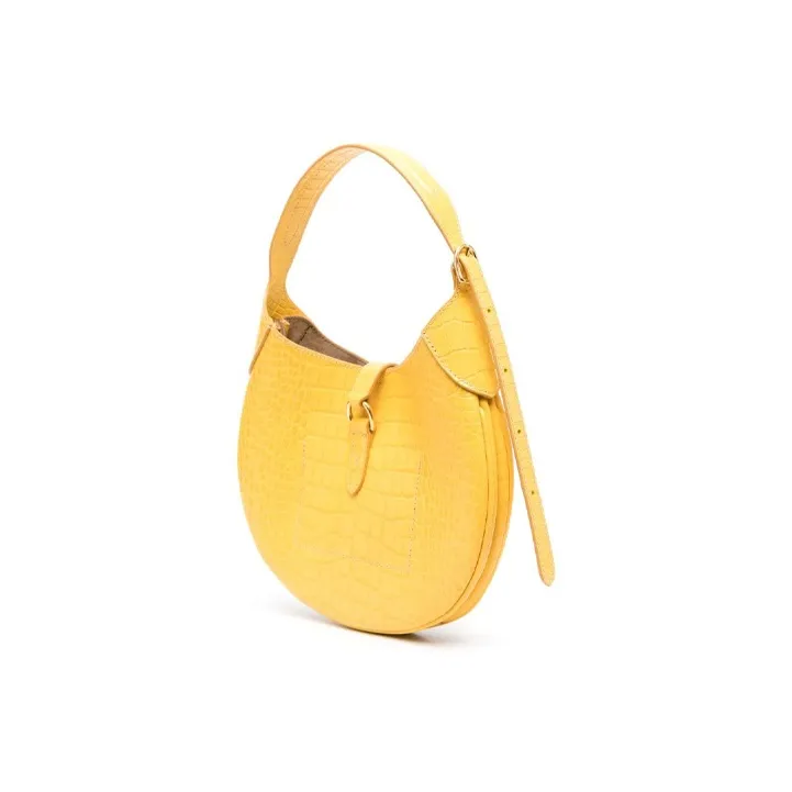 Polo Ralph Lauren Polo ID Sheepskin Handbag Shoulder Bag Women's Mustard Yellow-1