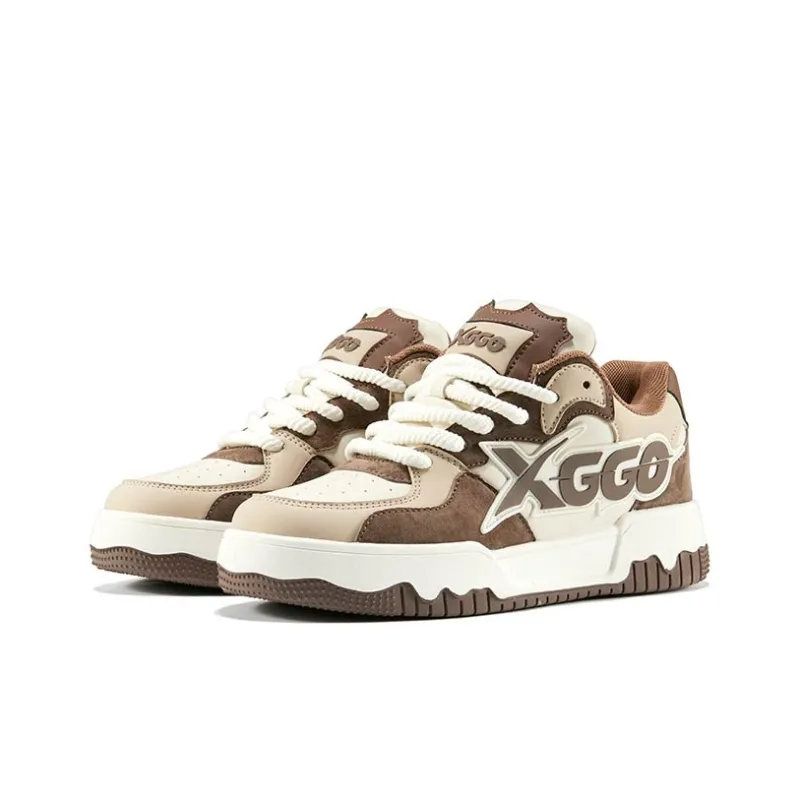 XIANGGUAN XGGO Lightning No.1 Wear Resistant Slip Resistant Low Top Skateboard Shoes Unisex Coffee-2