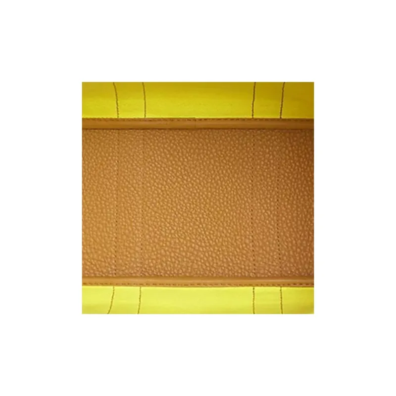 HERMES Garden Party Calfskin Garden Bag Handbag Women's Beige Yellow-3